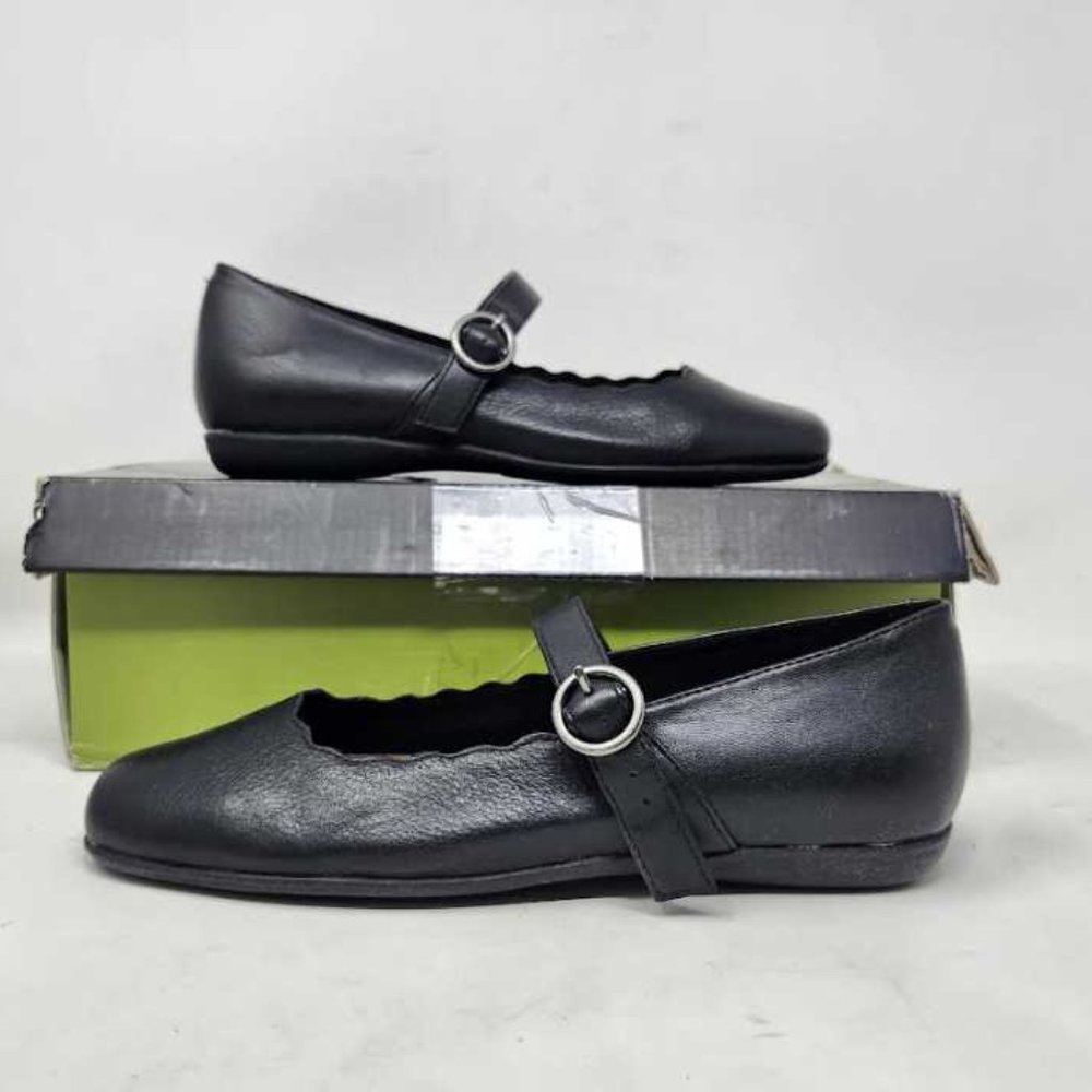 Chaussures Trotters Mary Janes En Cuir Marron - Taille 9N (US) Femme - Fermeture Velcro - Occasion Excellent état